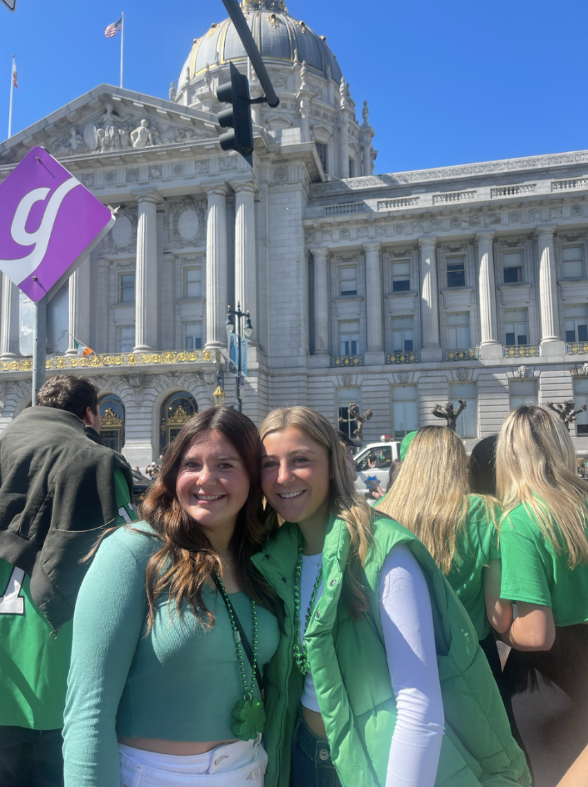 Seniors Dani DeMera and Kaylee Ellerhorst attended the annual St. Patricks Day Parade in San Francisco